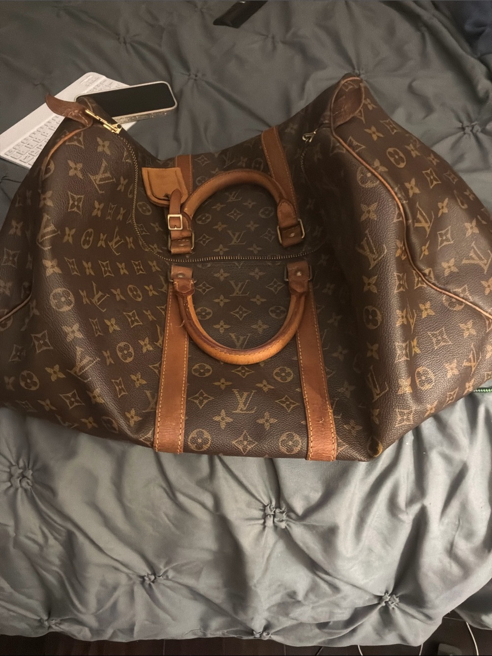 Beautiful Louis Vuitton 55 Boston travel bag - Picture 3 of 8
